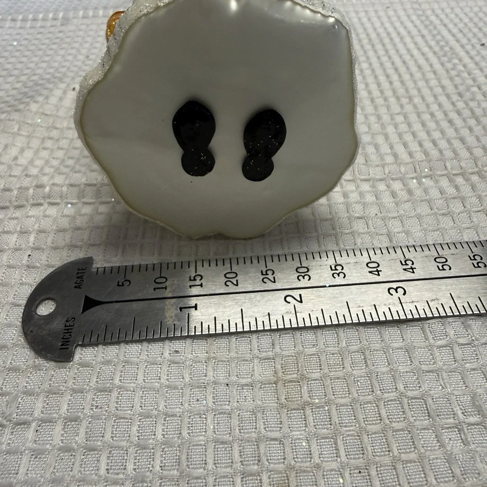 Vtg Christopher Radko Slim Traveler Christmas Ornament White Santa Gifts Tree